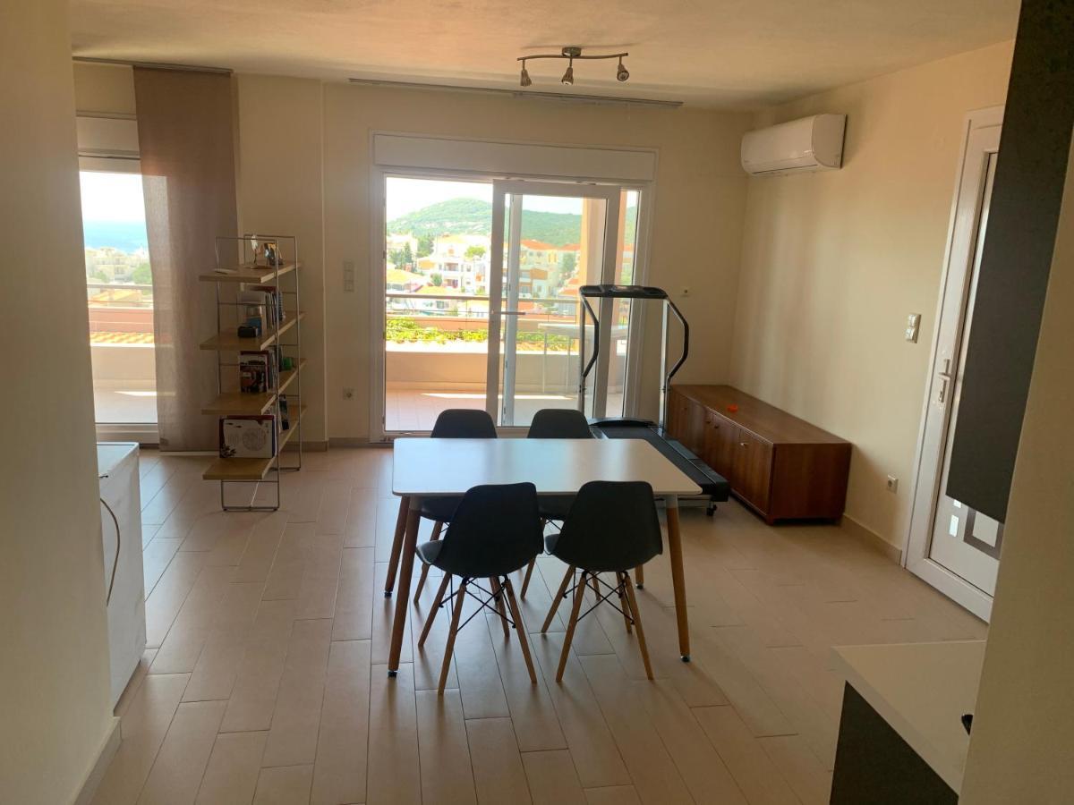 Apartmán Breathtaking Sea View Kavala Exteriér fotografie